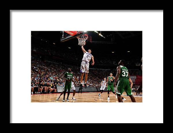 Nba Pro Basketball Framed Print featuring the photograph Lonzo Ball by Garrett Ellwood