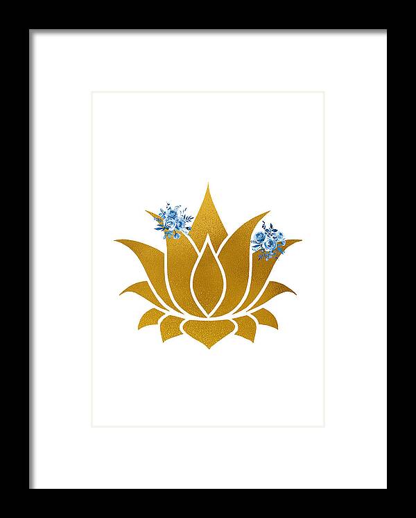 Lotus Framed Print featuring the digital art Lotus #3 by Erzebet S