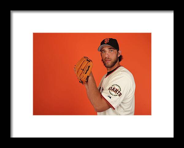 Media Day Framed Print featuring the photograph Madison Bumgarner #3 by Christian Petersen