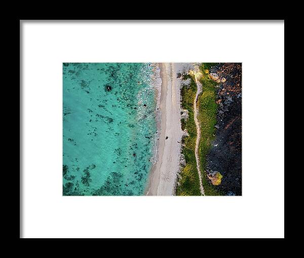 Makalawena Framed Print featuring the photograph Makalawena Beach by Christopher Johnson
