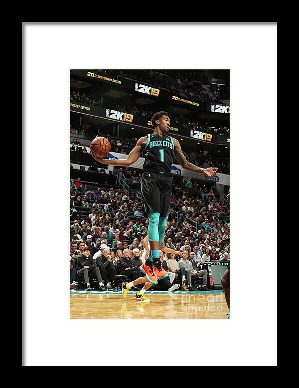 Nba Pro Basketball Framed Print featuring the photograph Malik Monk by Kent Smith