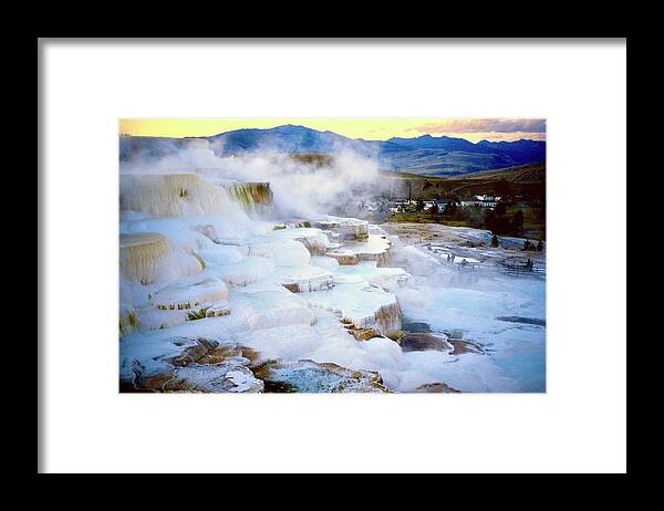  Framed Print featuring the photograph Mammoth Terraces by Gordon James