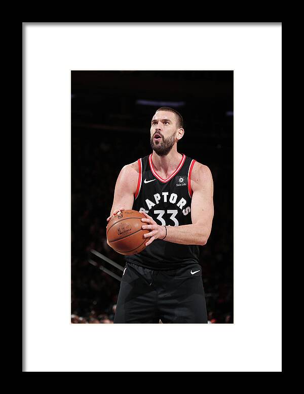 Marc Gasol Framed Print featuring the photograph Marc Gasol by Nathaniel S. Butler