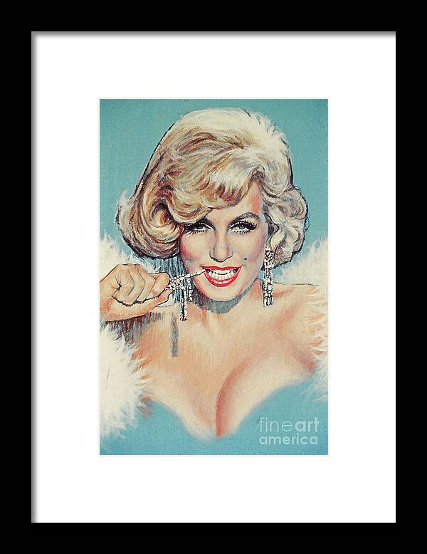 Realism Framed Print featuring the painting Marilyn Monroe #2 by Dick Bobnick