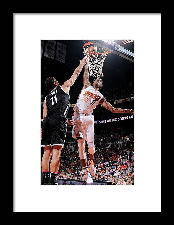 Nba Pro Basketball Framed Print featuring the photograph Marquese Chriss by Barry Gossage