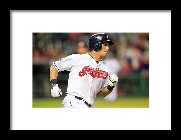People Framed Print featuring the photograph Michael Brantley by Jason Miller