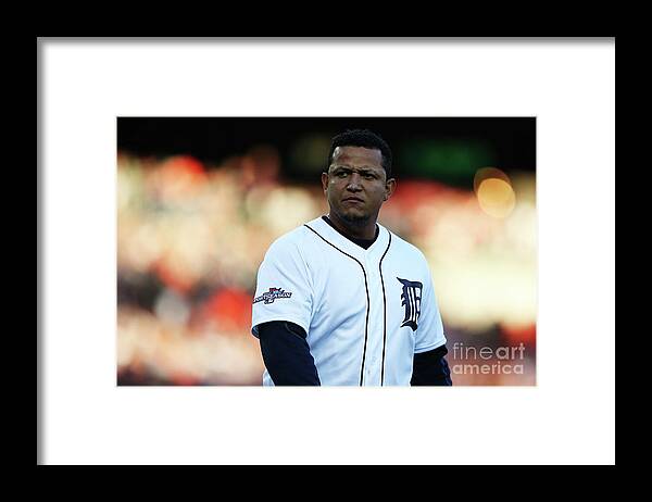 American League Baseball Framed Print featuring the photograph Miguel Cabrera by Leon Halip