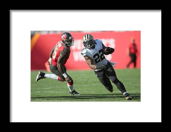 People Framed Print featuring the photograph New Orleans Saints v Tampa Bay Buccaneers #3 by Alex Menendez