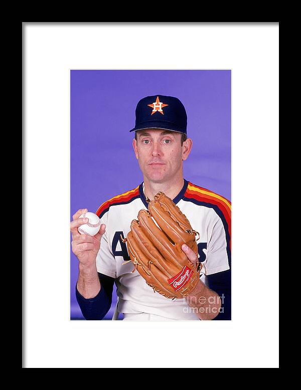 1980-1989 Framed Print featuring the photograph Nolan Ryan #3 by Rich Pilling