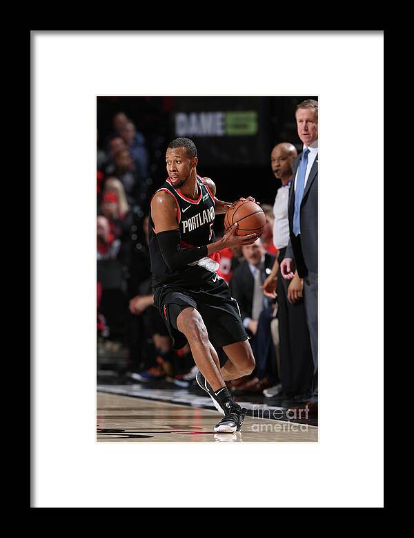 Nba Pro Basketball Framed Print featuring the photograph Rodney Hood by Sam Forencich
