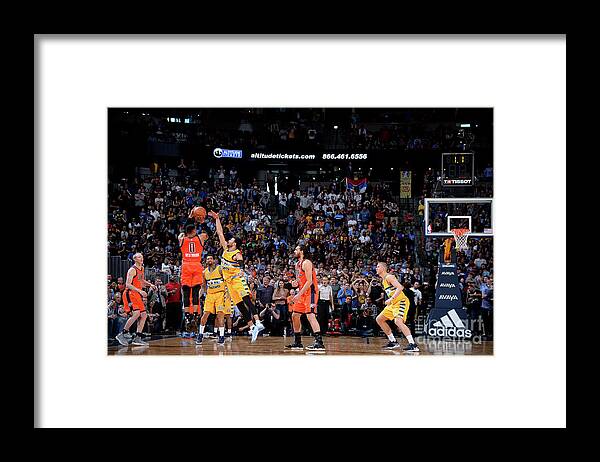 Russell Westbrook Framed Print featuring the photograph Russell Westbrook #3 by Bart Young