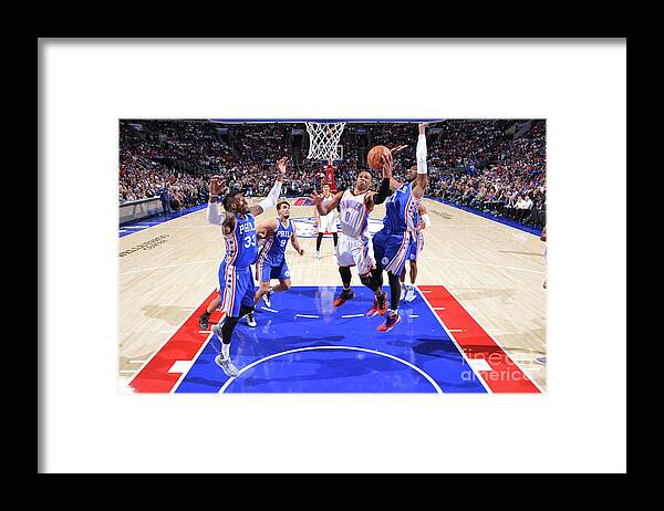 Nba Pro Basketball Framed Print featuring the photograph Russell Westbrook by Jesse D. Garrabrant
