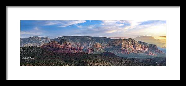 Sunset Framed Print featuring the photograph Sedona #3 by G Lamar Yancy