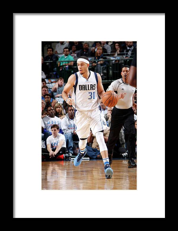 Nba Pro Basketball Framed Print featuring the photograph Seth Curry by Glenn James