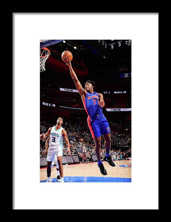 Nba Pro Basketball Framed Print featuring the photograph Stanley Johnson by Chris Schwegler