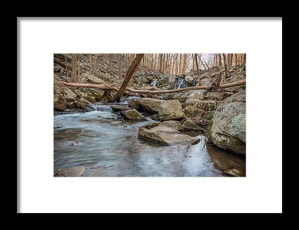 Hacklebarney State Park Framed Print featuring the photograph Sticks and Stones #3 by Kristopher Schoenleber