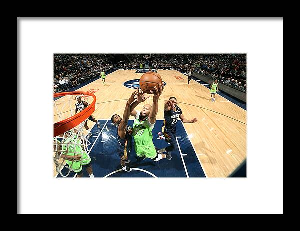 Nba Pro Basketball Framed Print featuring the photograph Taj Gibson by David Sherman