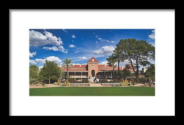 University Of Arizona Framed Print featuring the photograph The Old Main - University of Arizona #3 by Mountain Dreams