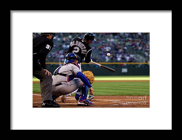 People Framed Print featuring the photograph Troy Tulowitzki #3 by Justin Edmonds