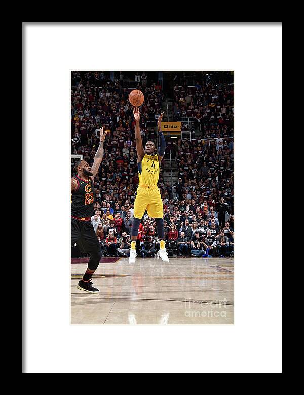 Playoffs Framed Print featuring the photograph Victor Oladipo by David Liam Kyle