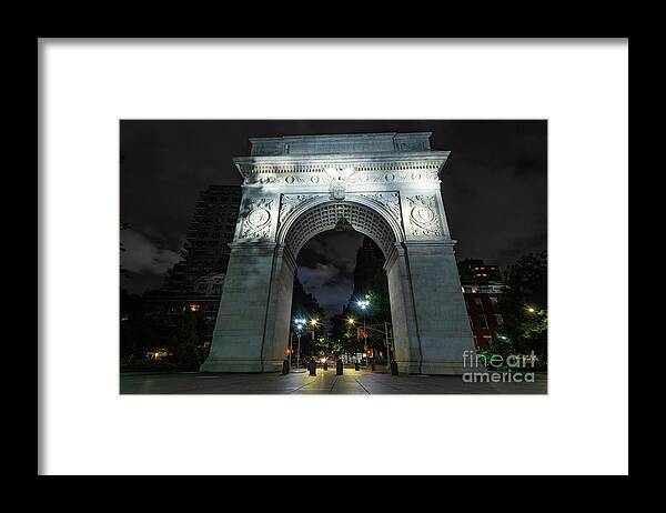 1892 Framed Print featuring the photograph Washington Square Arch The South Face #3 by Stef Ko