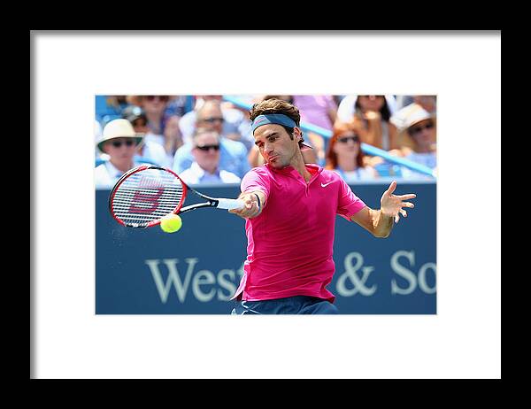 Tennis Framed Print featuring the photograph Western & Southern Open - Day #3 by Maddie Meyer