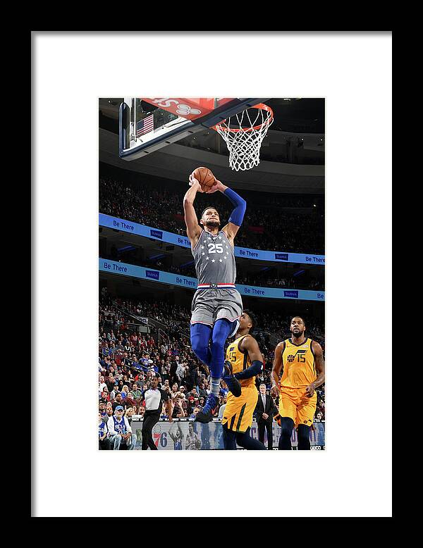 Nba Pro Basketball Framed Print featuring the photograph Ben Simmons by Jesse D. Garrabrant