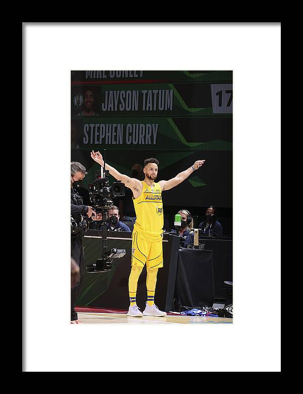 Stephen Curry Framed Print featuring the photograph Stephen Curry by Nathaniel S. Butler