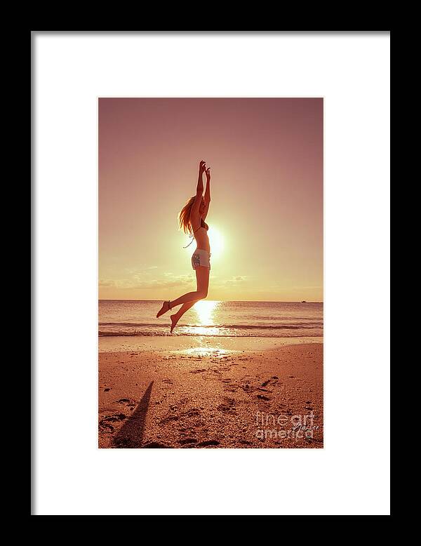 Athletic Framed Print featuring the photograph 3065 Elisa Naples Beach Florida by Amyn Nasser