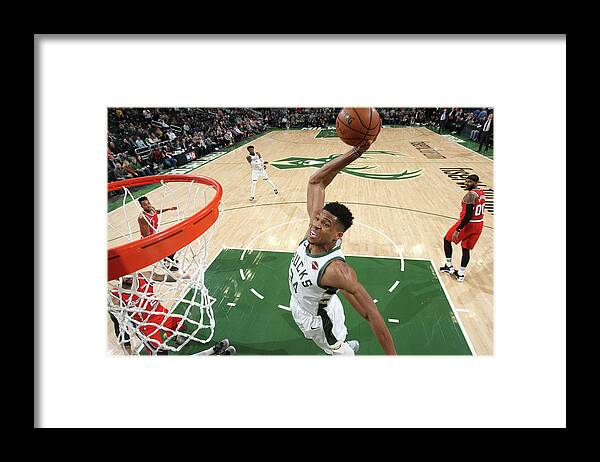 Giannis Antetokounmpo Framed Print featuring the photograph Giannis Antetokounmpo by Gary Dineen