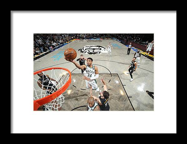 Playoffs Framed Print featuring the photograph Giannis Antetokounmpo by Nathaniel S. Butler