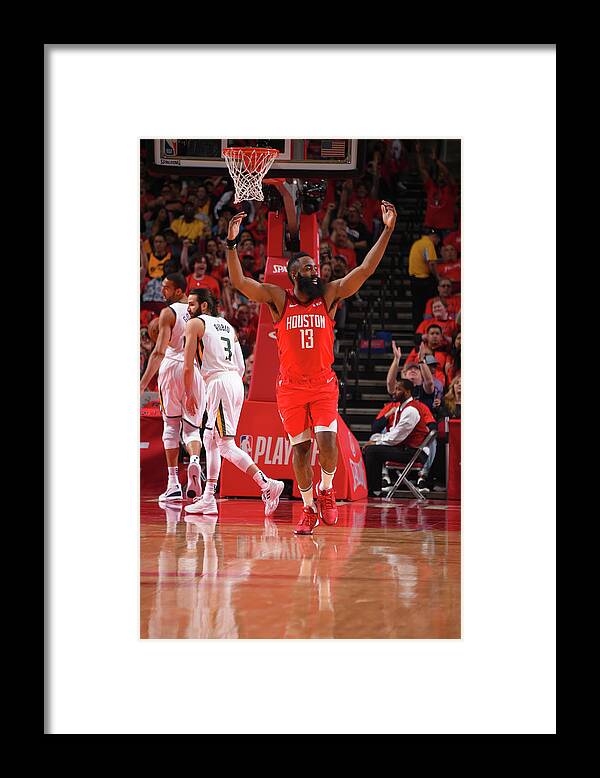 Playoffs Framed Print featuring the photograph James Harden by Bill Baptist