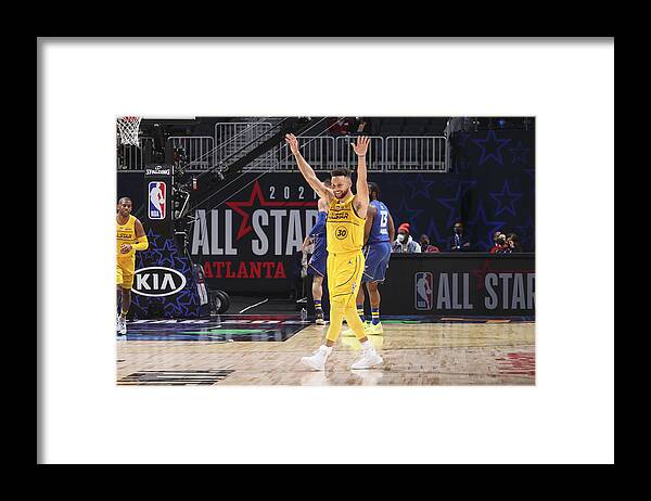 Stephen Curry Framed Print featuring the photograph Stephen Curry #33 by Nathaniel S. Butler