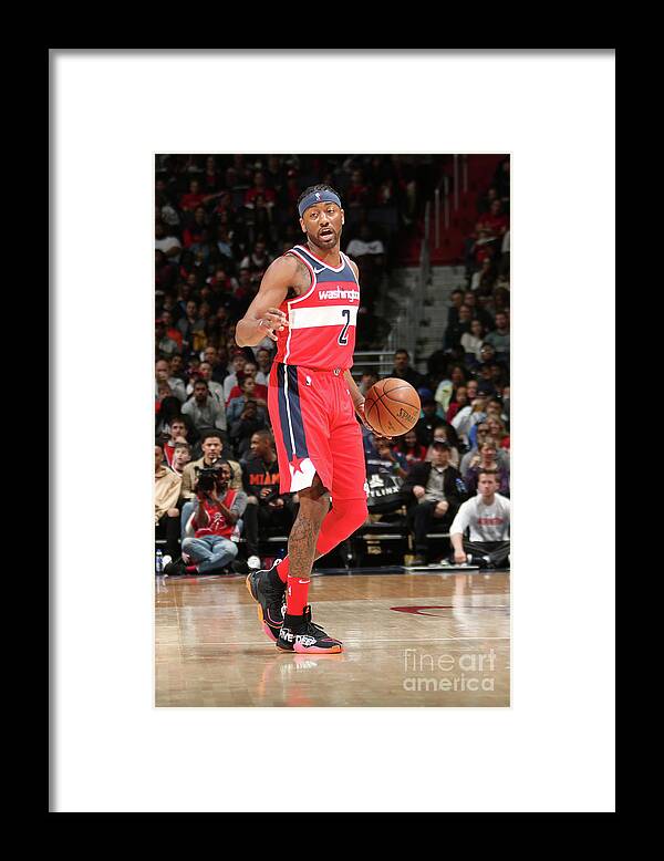 Nba Pro Basketball Framed Print featuring the photograph John Wall by Ned Dishman
