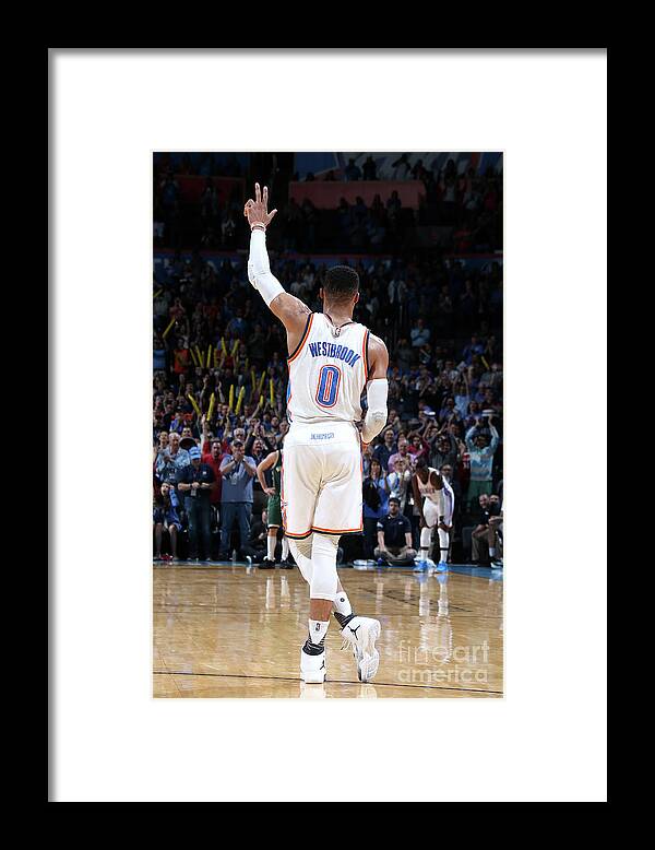 Russell Westbrook Framed Print featuring the photograph Russell Westbrook by Layne Murdoch