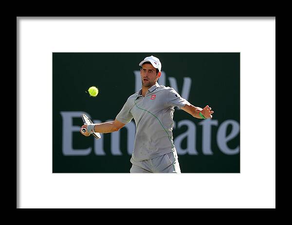 Tennis Framed Print featuring the photograph BNP Paribas Open - Day 14 #36 by Matthew Stockman