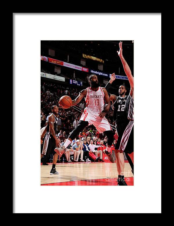 James Harden Framed Print featuring the photograph James Harden by Bill Baptist