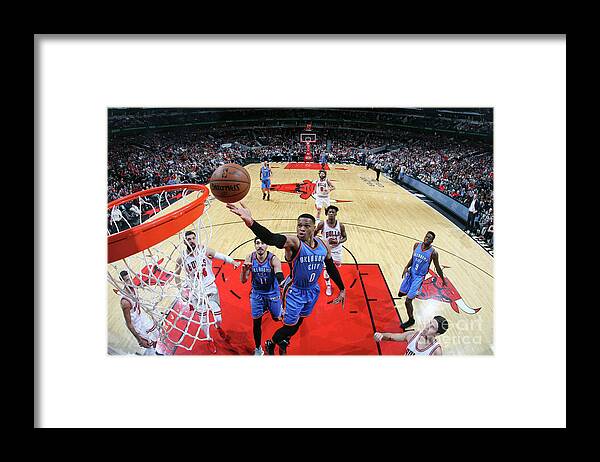 Russell Westbrook Framed Print featuring the photograph Russell Westbrook #36 by Layne Murdoch