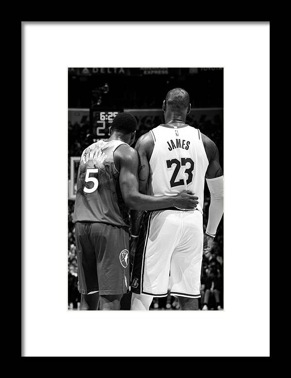 Nba Pro Basketball Framed Print featuring the photograph Lebron James #38 by Adam Pantozzi