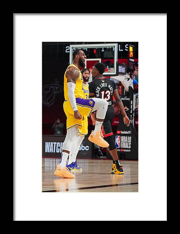 Playoffs Framed Print featuring the photograph Lebron James by Jesse D. Garrabrant