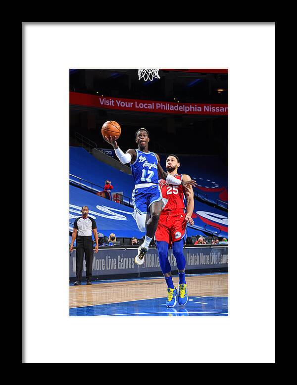 Dennis Schroder Framed Print featuring the photograph Ben Simmons #39 by Jesse D. Garrabrant