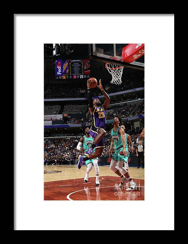 Nba Pro Basketball Framed Print featuring the photograph Lebron James by Joe Murphy