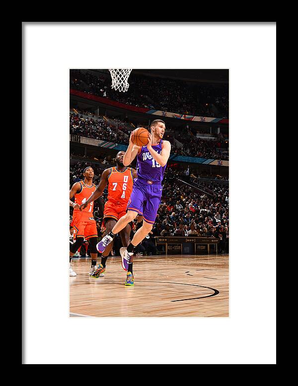 Svi Mykhailiuk Framed Print featuring the photograph 2020 NBA All-Star - Rising Stars Game by Jesse D. Garrabrant