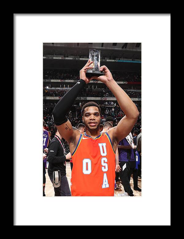 Nba Pro Basketball Framed Print featuring the photograph 2020 NBA All-Star - Rising Stars Game by Nathaniel S. Butler