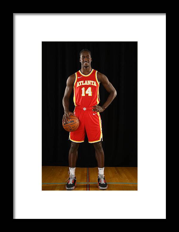 Aj Griffin Framed Print featuring the photograph 2022 NBA Rookie Photo Shoot #4 by Brian Babineau