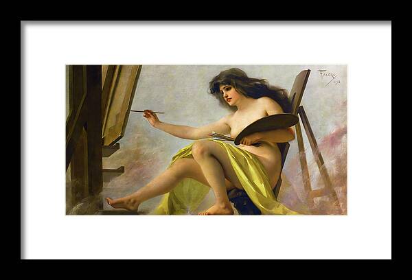 Art Framed Print featuring the painting An Allegory Of Art #4 by Luis Ricardo Falero