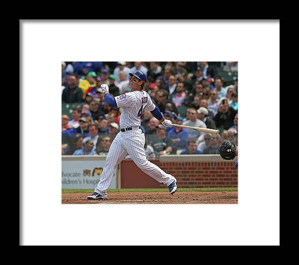 National League Baseball Framed Print featuring the photograph Anthony Rizzo #4 by Jonathan Daniel