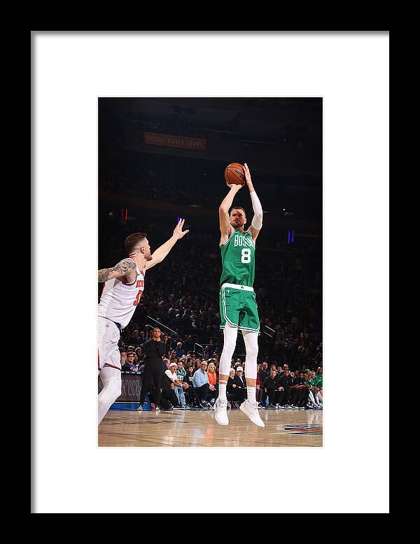 Nba Pro Basketball Framed Print featuring the photograph Boston Celtics v New York Knicks #4 by Nathaniel S. Butler