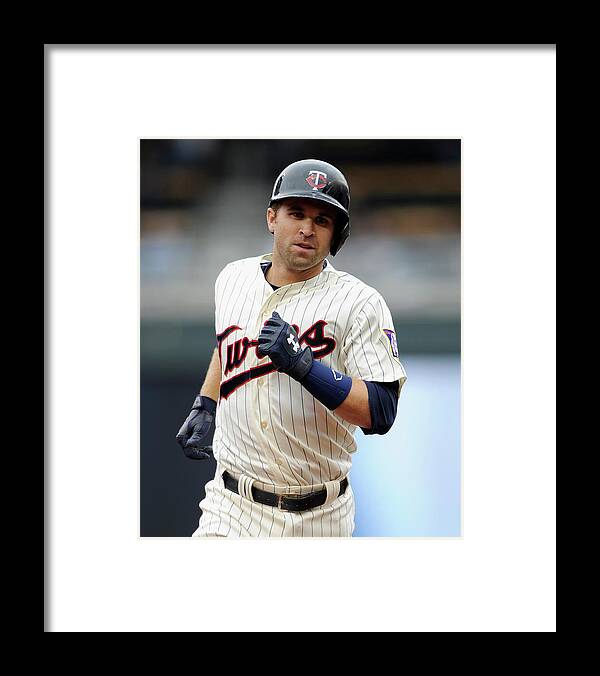 American League Baseball Framed Print featuring the photograph Brian Dozier #4 by Hannah Foslien