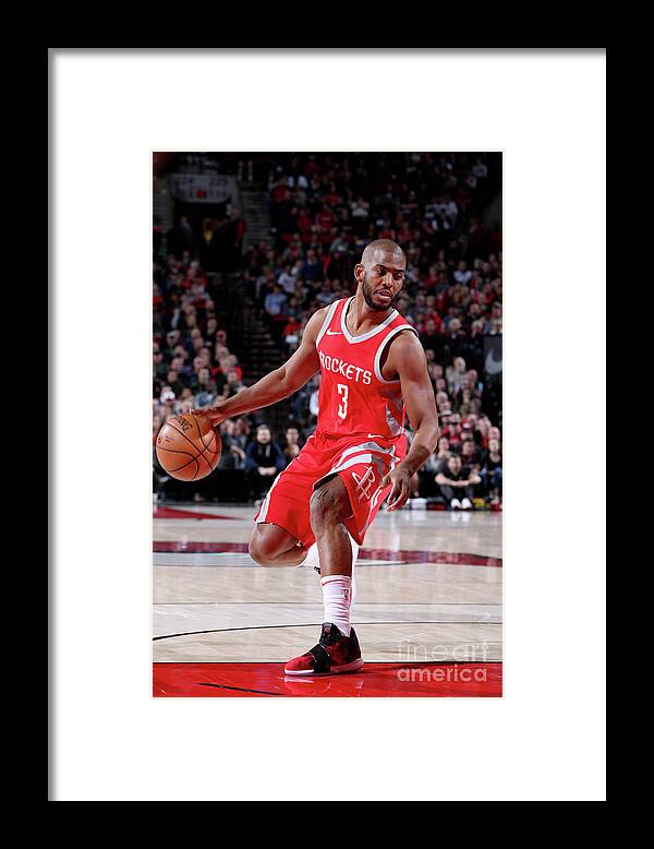 Nba Pro Basketball Framed Print featuring the photograph Chris Paul by Sam Forencich